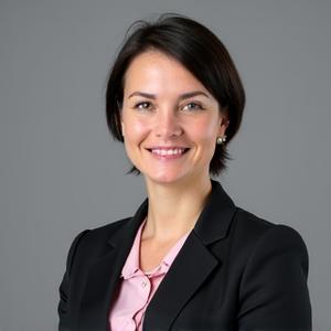Urtė Kazlauskaitė, Sąskaita Greitai generalinė direktorė, šypsosi žiūrėdama į kamerą.